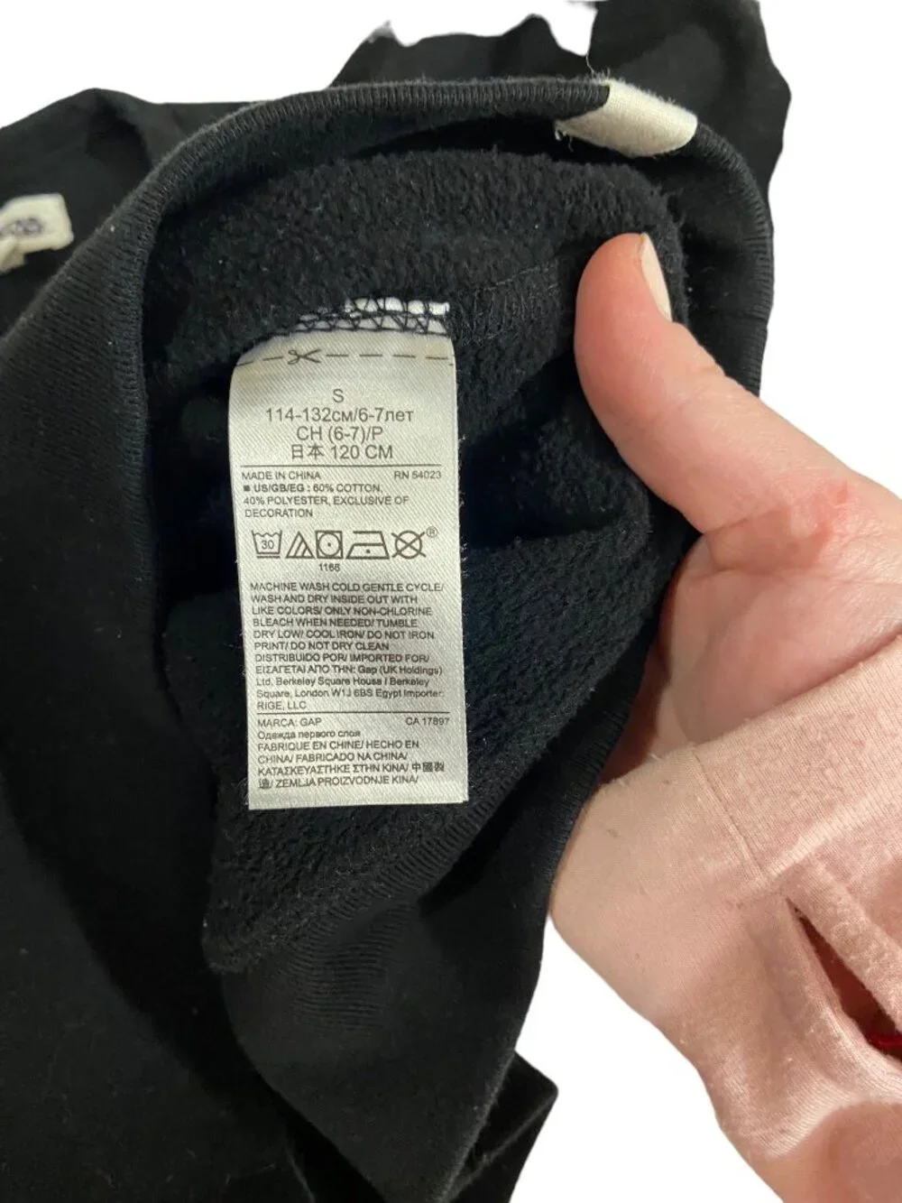 Gap Star Wars Rogue One Crewneck Sweatshirt Black Size S (6-7) Back To School